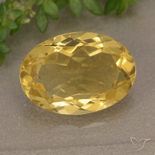 4.84ct 天然 ゴールドオレンジ シトリン, 楕円形, VVS-VS