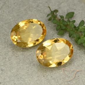 Shop natural 9.40ct ミディアム薄いゴールデン シトリン gems, 楕円形, from ブラジル at GemSelect. In stock, global shipping!