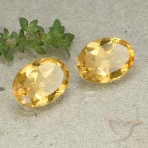 Shop natural 9.43ct ミディアム薄いゴールデン シトリン gems, 楕円形, from ブラジル at GemSelect. In stock, global shipping!