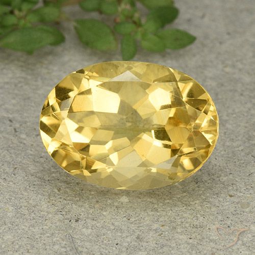 6.07ct 天然 ゴールド シトリン, 楕円形, VVS-VS