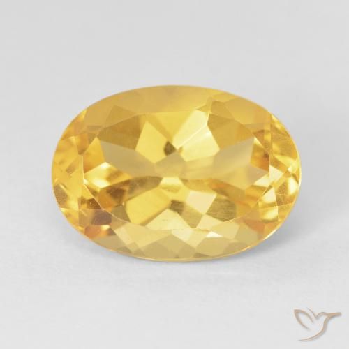 6.22ct 天然 ゴールド シトリン, 楕円形, VVS-VS