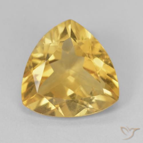 4.72ct 天然 ゴールド シトリン, トリリオン, VVS