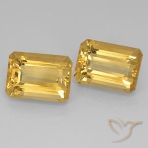 Shop natural 15.59ct 濃いゴールデンオレンジ シトリン gems, 八角形 / エメラルドカット, from ブラジル at GemSelect. In stock, global shipping!