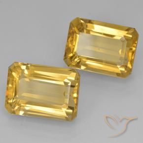 Shop natural 15.30ct 濃いゴールド シトリン gems, 八角形 / エメラルドカット, from ブラジル at GemSelect. In stock, global shipping!