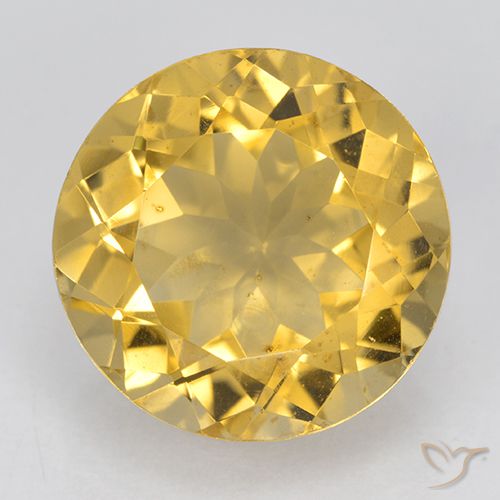 6.05ct 天然 ゴールド シトリン, ラウンド, VVS