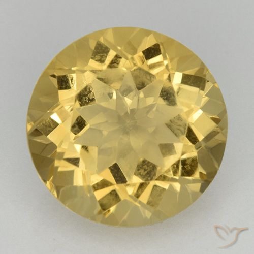 5.71ct 天然 ゴールド シトリン, ラウンド, VVS