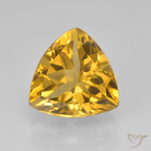2.07ct 天然 ゴールド シトリン, トリリオン, VVS