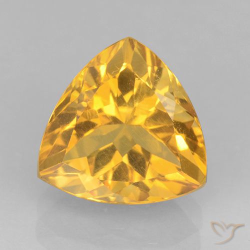 2.24ct 天然 ミディアムゴールデン シトリン, トリリオン, VVS