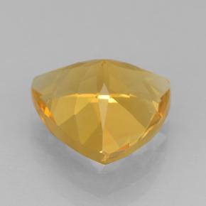 1.96カラットの天然ゴールデンオレンジシトリン（9.1×8.8 mm・トリリアント）