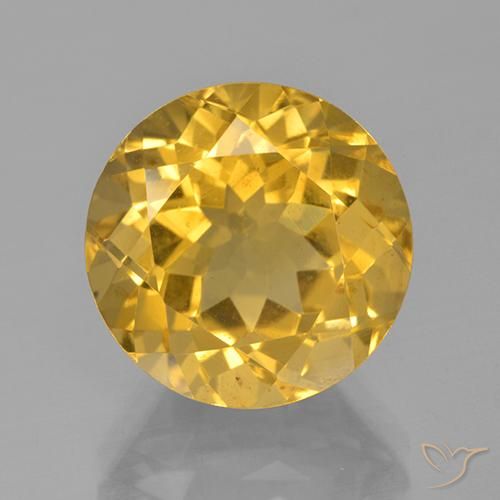 8.02ct 天然 明るいゴールド シトリン, ラウンド, VVS-VS