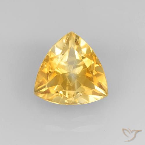 2.28ct 天然 ミディアムゴールド シトリン, トリリオン, VVS-VS