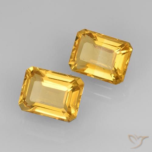 Shop natural 3.32ct 明るいゴールド シトリン gems, 八角形 / エメラルドカット, from ブラジル at GemSelect. In stock, global shipping!