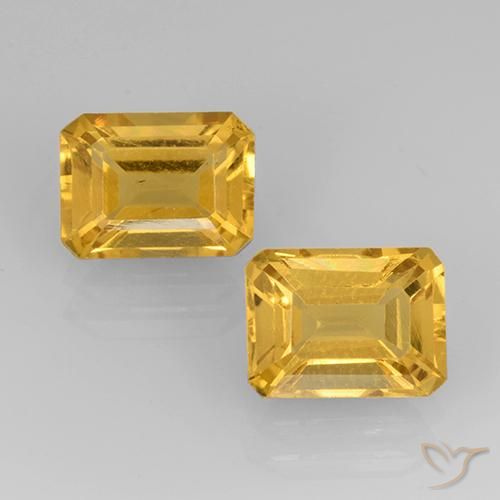 Shop natural 3.24ct ゴールド シトリン gems, 八角形 / エメラルドカット, from ブラジル at GemSelect. In stock, global shipping!