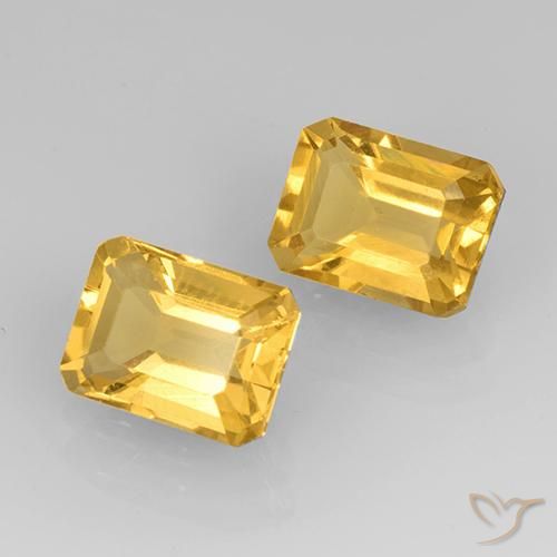 Shop natural 3.24ct ゴールド シトリン gems, 八角形 / エメラルドカット, from ブラジル at GemSelect. In stock, global shipping!