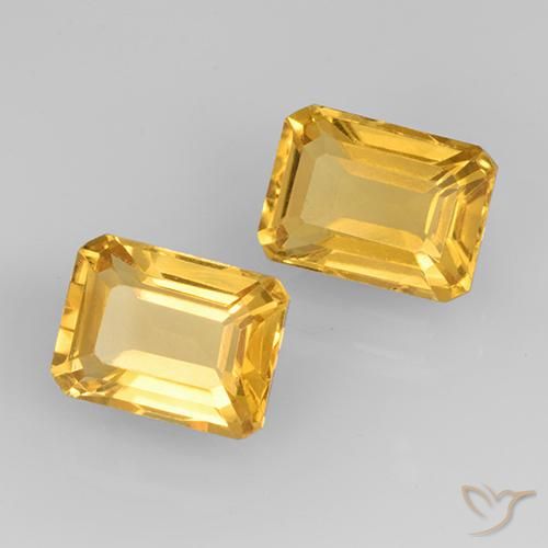Shop natural 3.44ct ミディアムゴールデン シトリン gems, 八角形 / エメラルドカット, from ブラジル at GemSelect. In stock, global shipping!