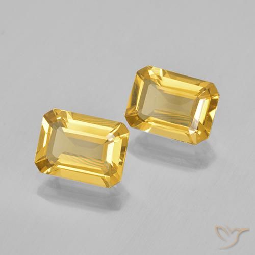 Shop natural 2.72ct 明るいゴールド シトリン gems, 八角形 / エメラルドカット, from ブラジル at GemSelect. In stock, global shipping!
