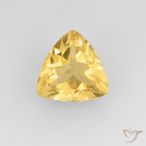 1.88ct 天然 ミディアムゴールド シトリン, トリリオン, VVS-VS