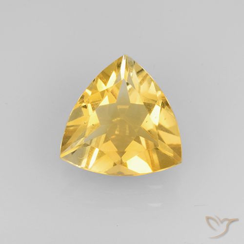 1.89ct 天然 明るいゴールド シトリン, トリリオン, VVS-VS