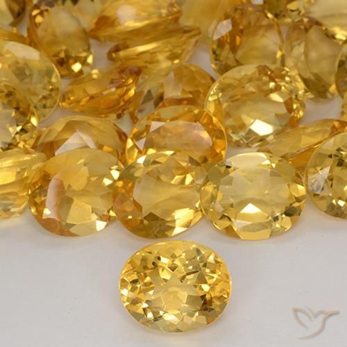 4.54ct 天然 ゴールド シトリン, 楕円形, VVS-VS