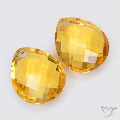 Shop natural 7.89ct ミディアムゴールデン シトリン gems, 洋梨の形, from ブラジル at GemSelect. In stock, global shipping!