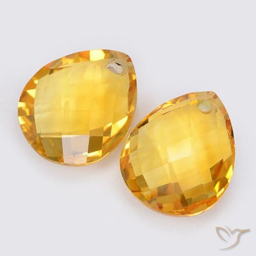 Shop natural 7.89ct ミディアムゴールデン シトリン gems, 洋梨の形, from ブラジル at GemSelect. In stock, global shipping!