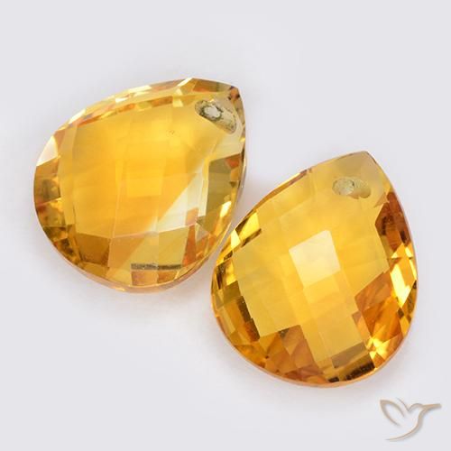Shop natural 7.47ct ミディアムオレンジ シトリン gems, 洋梨の形, from ブラジル at GemSelect. In stock, global shipping!