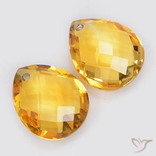 Shop natural 7.56ct ミディアムゴールデン シトリン gems, 洋梨の形, from ブラジル at GemSelect. In stock, global shipping!