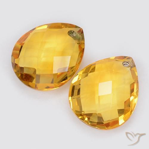 Shop natural 7.56ct ミディアムゴールデン シトリン gems, 洋梨の形, from ブラジル at GemSelect. In stock, global shipping!