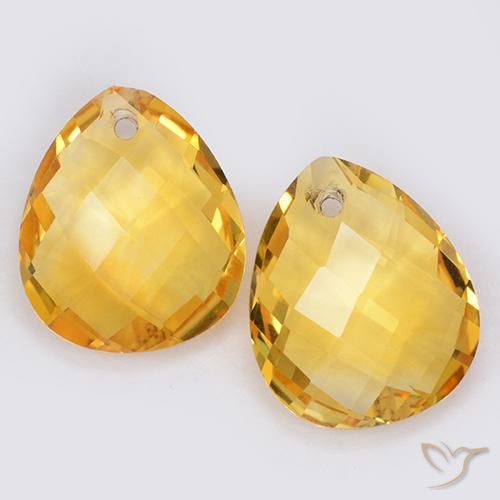 Shop natural 7.04ct ゴールドオレンジ シトリン gems, 洋梨の形, from ブラジル at GemSelect. In stock, global shipping!