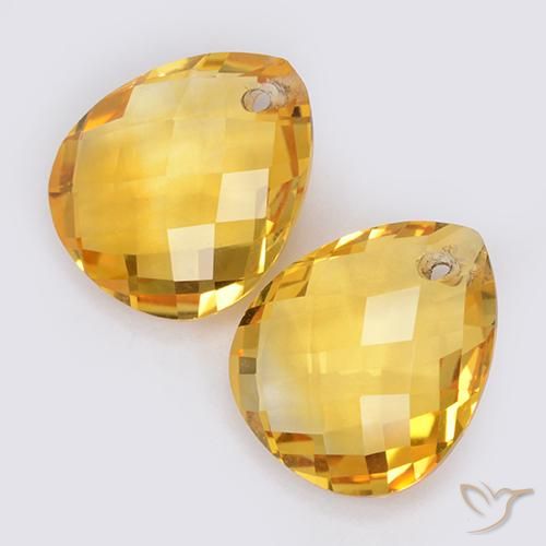 Shop natural 7.04ct ゴールドオレンジ シトリン gems, 洋梨の形, from ブラジル at GemSelect. In stock, global shipping!