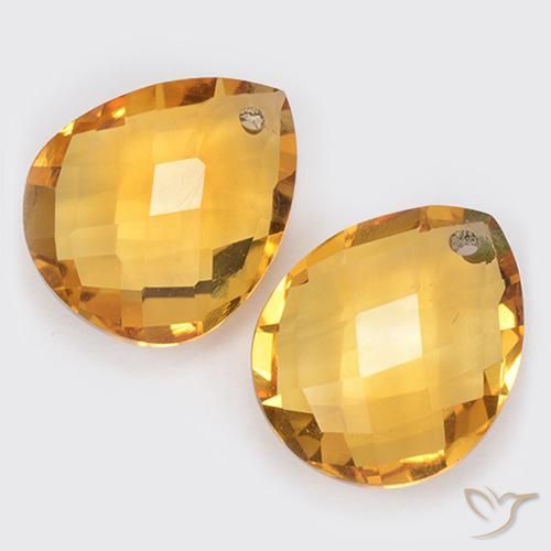 Shop natural 7.04ct ゴールドオレンジ シトリン gems, 洋梨の形, from ブラジル at GemSelect. In stock, global shipping!