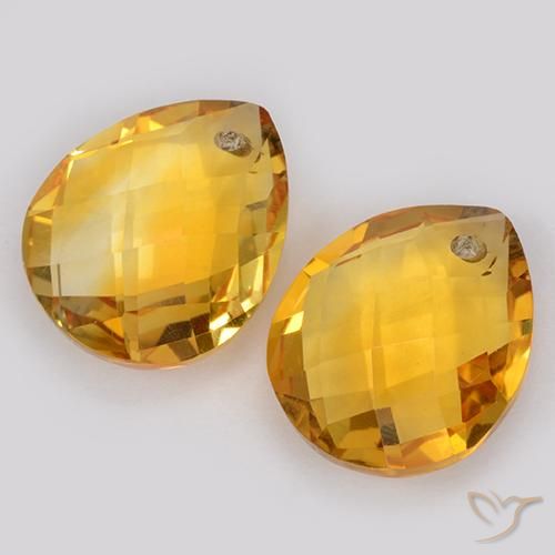 Shop natural 7.57ct ダークゴールデン シトリン gems, 洋梨の形, from ブラジル at GemSelect. In stock, global shipping!