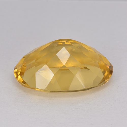 12.00カラットの天然ゴールデンシトリン（18.2×13.1 mm・オーバルカット）