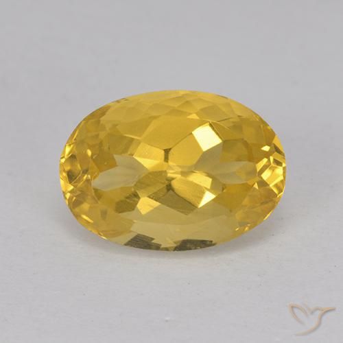 3.20ct 天然 ゴールドオレンジ シトリン, 楕円形, VS