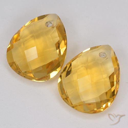 Shop natural 6.88ct ゴールドオレンジ シトリン gems, 洋梨の形, from ブラジル at GemSelect. In stock, global shipping!
