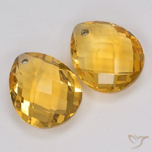 Shop natural 7.60ct ゴールドオレンジ シトリン gems, 洋梨の形, from ブラジル at GemSelect. In stock, global shipping!