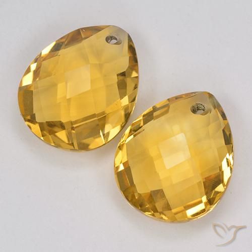 Shop natural 7.60ct ゴールドオレンジ シトリン gems, 洋梨の形, from ブラジル at GemSelect. In stock, global shipping!