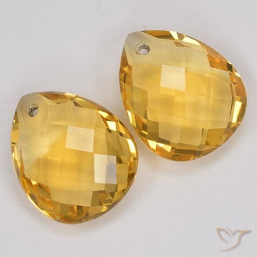Shop natural 7.43ct ゴールドオレンジ シトリン gems, 洋梨の形, from ブラジル at GemSelect. In stock, global shipping!