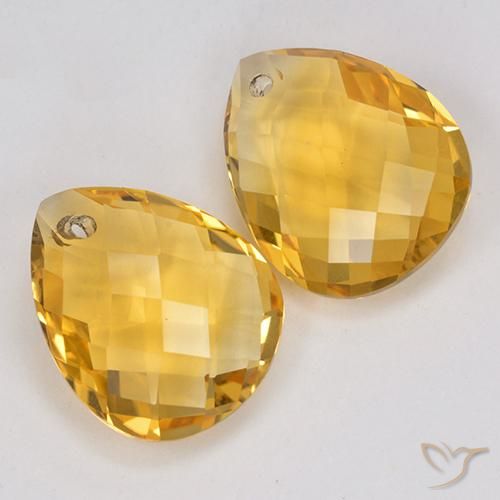 Shop natural 7.00ct ミディアムゴールデン シトリン gems, 洋梨の形, from ブラジル at GemSelect. In stock, global shipping!