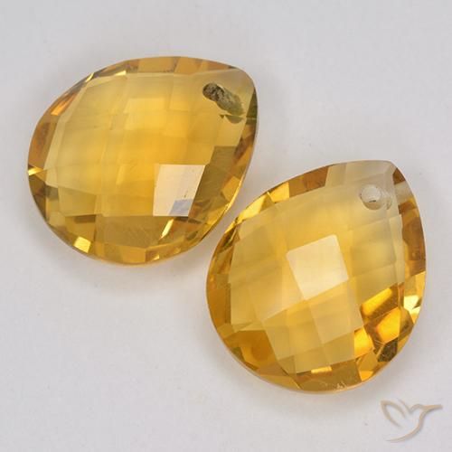 Shop natural 6.77ct 濃いゴールデンオレンジ シトリン gems, 洋梨の形, from ブラジル at GemSelect. In stock, global shipping!