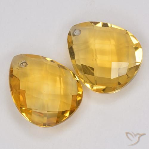 Shop natural 6.93ct ミディアムゴールデン シトリン gems, 洋梨の形, from ブラジル at GemSelect. In stock, global shipping!