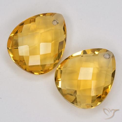 Shop natural 6.93ct ミディアムゴールデン シトリン gems, 洋梨の形, from ブラジル at GemSelect. In stock, global shipping!