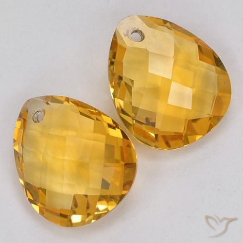 Shop natural 6.64ct 濃いゴールデンオレンジ シトリン gems, 洋梨の形, from ブラジル at GemSelect. In stock, global shipping!