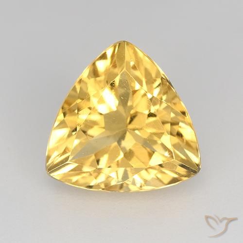 2.13ct 天然 明るいゴールド シトリン, トリリオン, VVS-VS