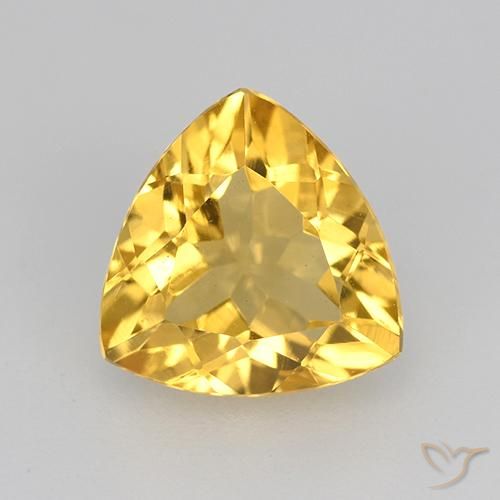 1.94ct 天然 明るいゴールド シトリン, トリリオン, VVS-VS