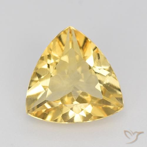1.86ct 天然 ミディアムゴールド シトリン, トリリオン, VVS-VS