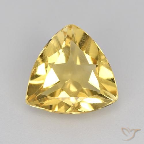 1.84ct 天然 ミディアムゴールド シトリン, トリリオン, VVS-VS