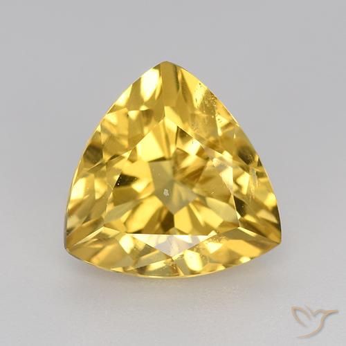 2.16ct 天然 ミディアムゴールド シトリン, トリリオン, VVS-VS