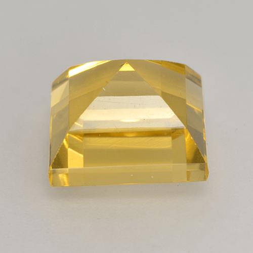3.72カラットの天然ゴールデンシトリン（8.9×8.8 mm・四角）