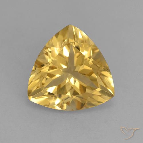 2.11ct 天然 ゴールドオレンジ シトリン, トリリオン, VVS-VS